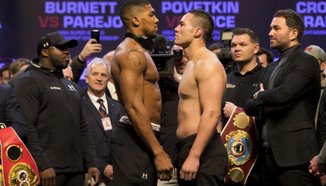 Anthony Joshua по-тежък от Joseph Parker
