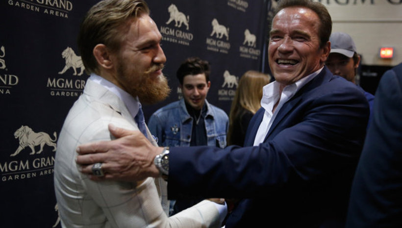 Conor McGregor подкрепи Arnold Schwarzenegger