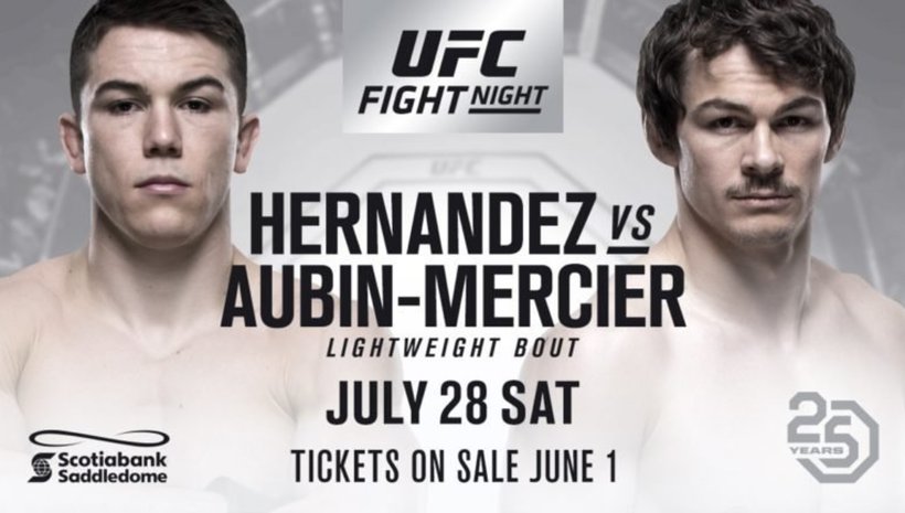 Alex Hernandez срещу Olivier Aubin-Mercier на UFC Calgary