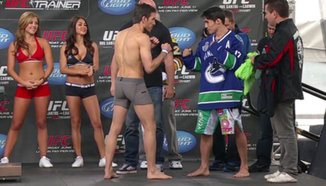 Снимки от кантара преди UFC: 131 'Dos Santos vs Carwin' 