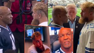 Майк Тайсън прониза с кръвожаден поглед Джейк Пол