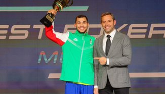Радослав Росенов с приза за №1 в Европа