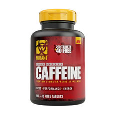 MUTANT - CAFFEINE Premium 200mg / 200tabs. + 40 FREE tabs