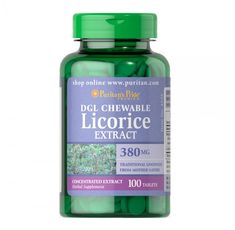 Puritan's Pride - DGL Licorice Extract 380 mg  / 100 таблетки​