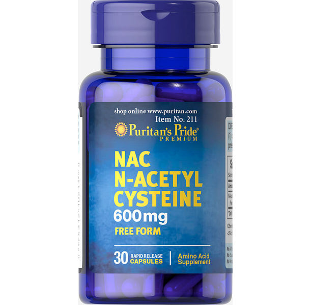 Puritan's Pride - N-Acetyl Cysteine / 600mg - 30 капсули​