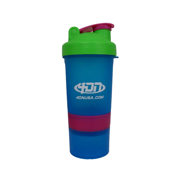 4DN Shaker Bottle Blue 400ml. - с отделения