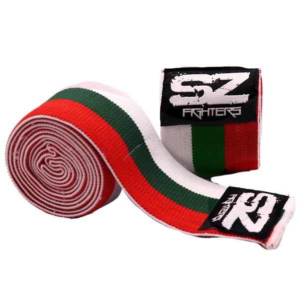 SZ Fighters - Knee Wraps  (Бинтове за колене) / Трикольор​