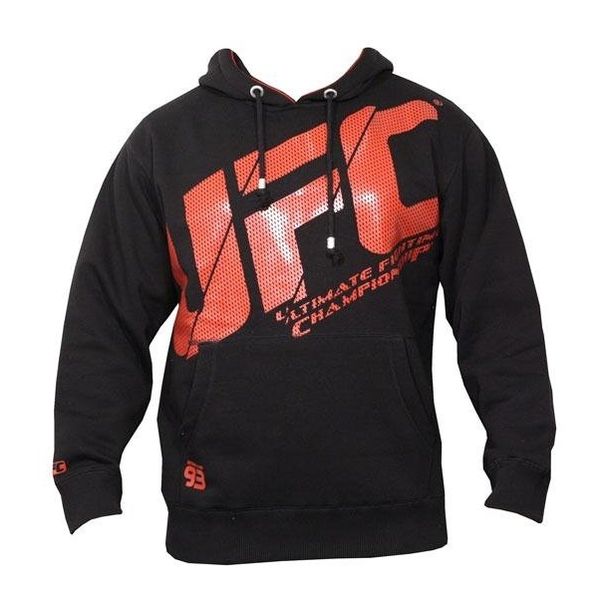 UFC® LIFE суитчър с качулка - Черно/Червен