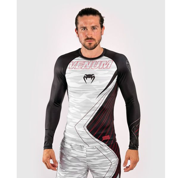 Рашгард - Venum Contender 5.0 Rashguard - Long sleeves - White/Camo​