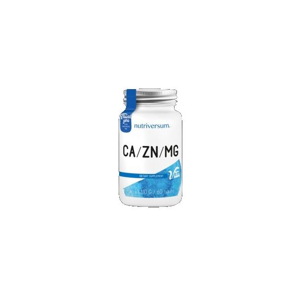 Nutriversum - Ca/Zn/MG | Calcium Magnesium Zinc Formula / 60 Таблетки, 60 дози