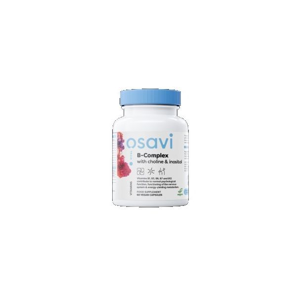 Osavi - B-Complex with Choline & Inositol / 60 капсули, 60 дози