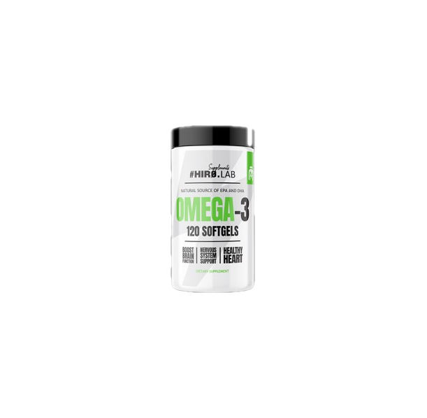 Hero.Lab - Omega-3 Fish Oil | 65% EPA + DHA / 120 Гел капсули, 120 дози