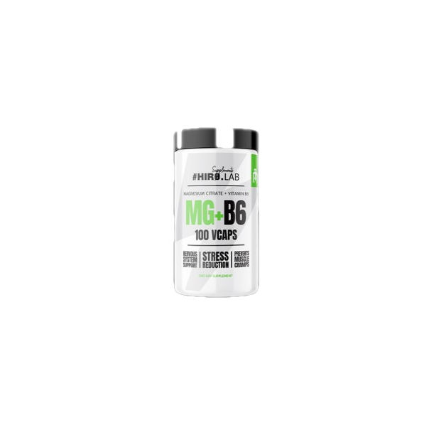 Hero.Lab - MG + B6 | Magnesium Citrate + B6 / 100 капсули, 100 дози