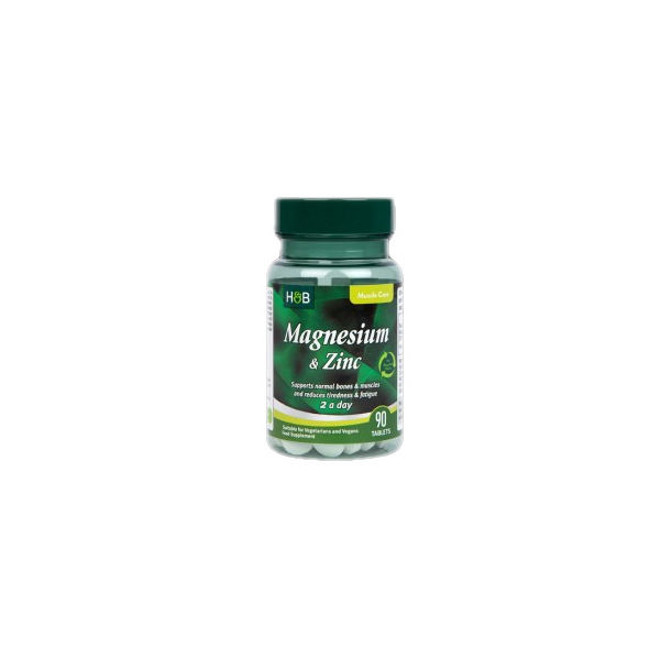 Holland And Barrett - Magnesium & Zinc | 2-A-Day / 90 Таблетки, 45 дози