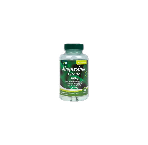 Holland And Barrett - Magnesium Citrate 300 mg / 90 Таблетки, 90 дози