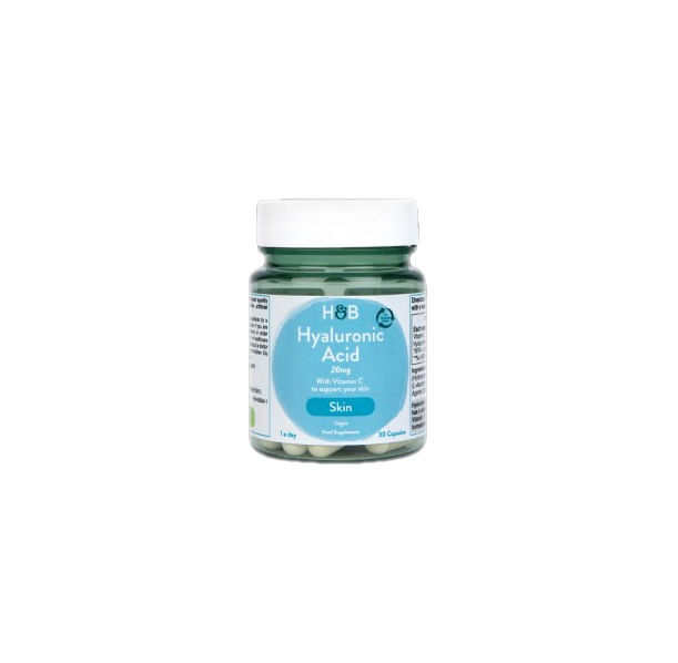 Holland And Barrett - Hyaluronic Acid 20 mg / with Vitamin C / 30 капсули, 30 дози