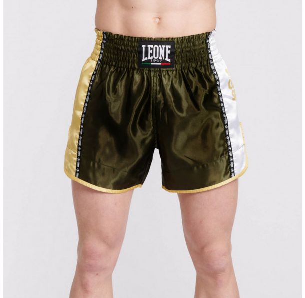 Leone - TRAINING THAI SHORTS - Green - Муай Тай Шорти - AB760