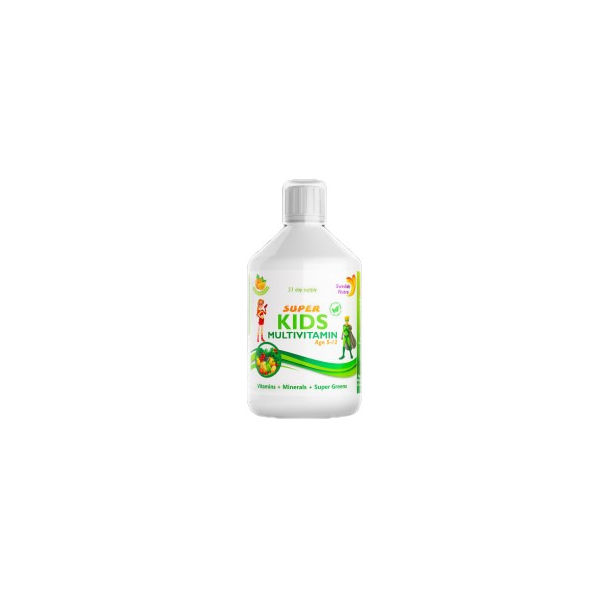 Swedish Nutra - Kids Multivitamin | Vitamins + Minerals + Super Greens / 500 мл, 33 дози