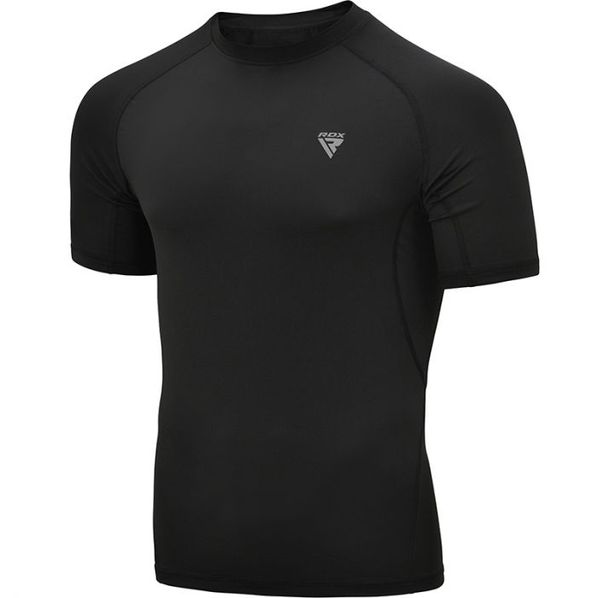 Рашгард - RDX T15 Short Sleeve Black Rash Guard - CRL-T15BH​