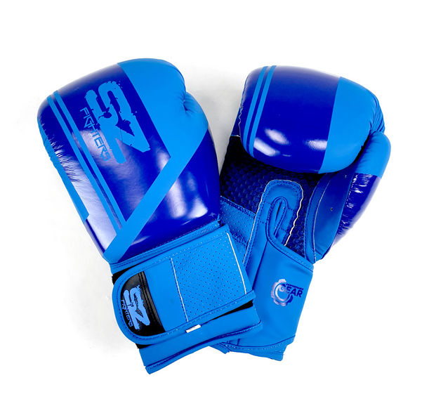 SZ Fighters - Боксови ръкавици Естествена кожа - Indigo - Blue Matte​