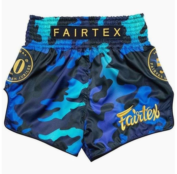 Шорти - Fairtex Muay Thai Shorts BS1916 Golden Jubilee - Blue