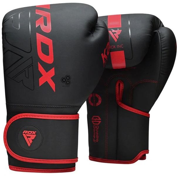 Боксови ръкавици - RDX F6 Kara Boxing Training Gloves Black/Red - BGR-F6MR