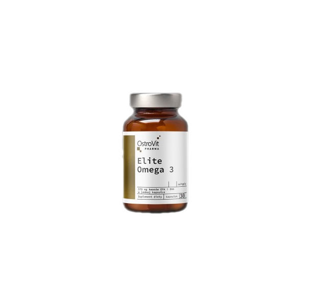 OstroVit - Elite Omega 3 1000 mg + Vitamin E / 30 Гел капсули, 30 дози