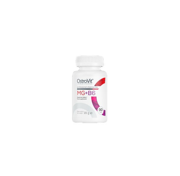 OstroVit - Mg + B6 / Magnesium Citrate + B6 / 90 Таблетки, 30 дози