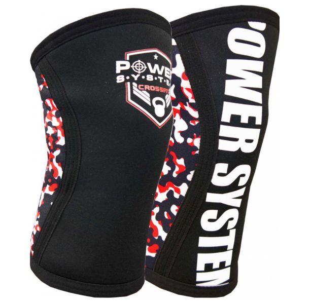 Power System Crossfit Knee Sleеves - Red - Кросфит Наколенки