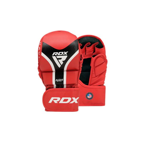 MMA ръкавици - RDX SPARRING GLOVES SHOOTER AURA PLUS T-17 / GSR-T17RB - Red/Black