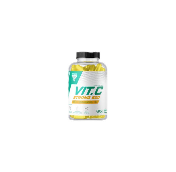 Trec Nutrition - Vit.C Strong 500 | Vitamin C 500 mg / 100 капсули, 100 дози