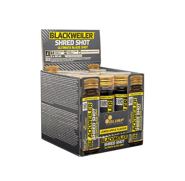 OLIMP Blackweiler Shred Shots Box - GLASS / 9 x 60 ml