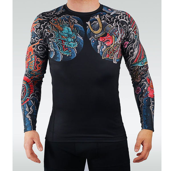 Рашгард - Ground Game - RASHGUARD BUSHIDO 3.0 (BLACK) LONG SLEEVE