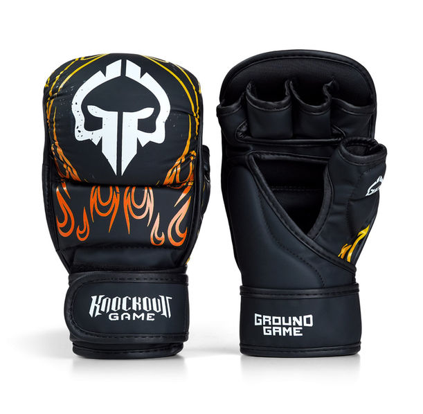 ММА ръкавици - Ground Game - MMA SPARING GLOVES FLAMES