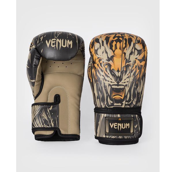 Боксови ръкавици - Venum Tiger Boxing Gloves - Black/Neon Orange​