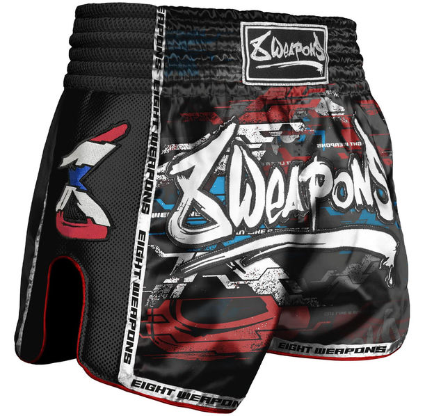 Шорти - 8 WEAPONS - Muay Thai Shorts - Cut like a Blade 2.0 - Black​