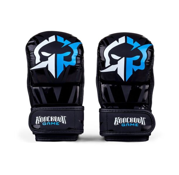 ММА ръкавици - Ground Game - MMA SPARING GLOVES LOGO 2.0 - Black/Blue