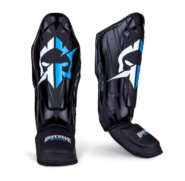 Протектори за крака  - Ground Game - LOGO 2.0 - BLACK/BLUE