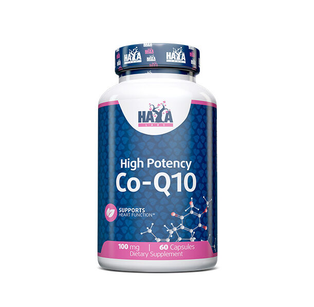HAYA LABS High Potency Coenzyme Co-Q10 100 mg / 60 Vcaps
