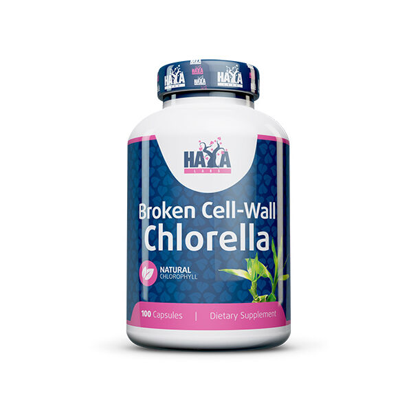 HAYA LABS Broken Cell Wall Chlorella 500 mg / 100 Caps