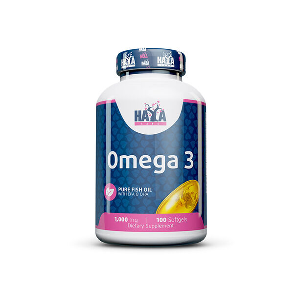 HAYA LABS Omega 3 1000 mg Fish Oil / 100 Softgels