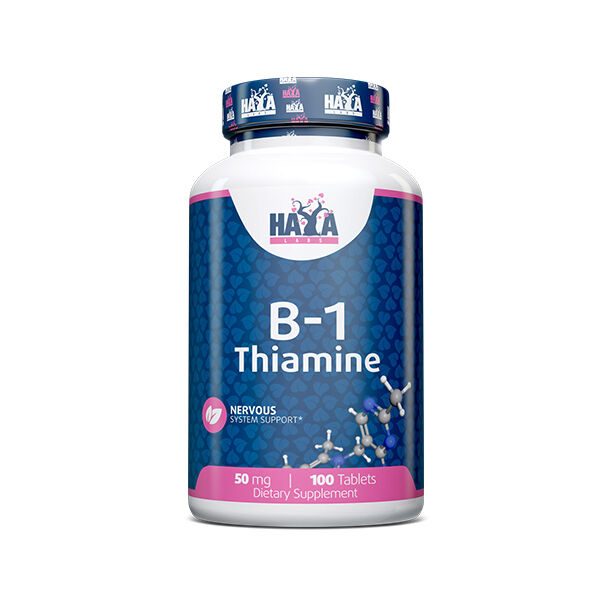 HAYA LABS Vitamin B-1 /Thiamine/ 50 mg / 100 Tabs