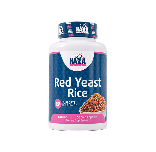 HAYA LABS Red Yeast Rice 600 mg / 60 Vcaps
