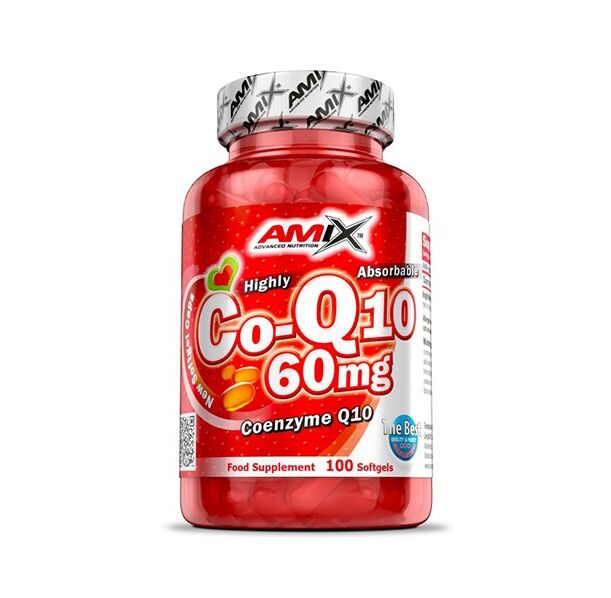 AMIX Coenzyme Q10 60 mg. / 100 Softgels.