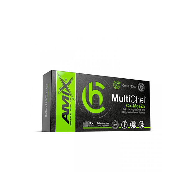 AMIX ChelaZone® MultiChel® Ca+Mg+Zn Bisglycinate Chelate / 90 Vcaps