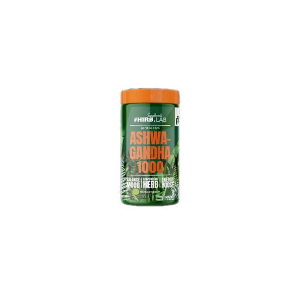 Hero.Lab - Ashwagandha 1000 mg | with 10 mg Withanolides / 90 капсули, 90 дози