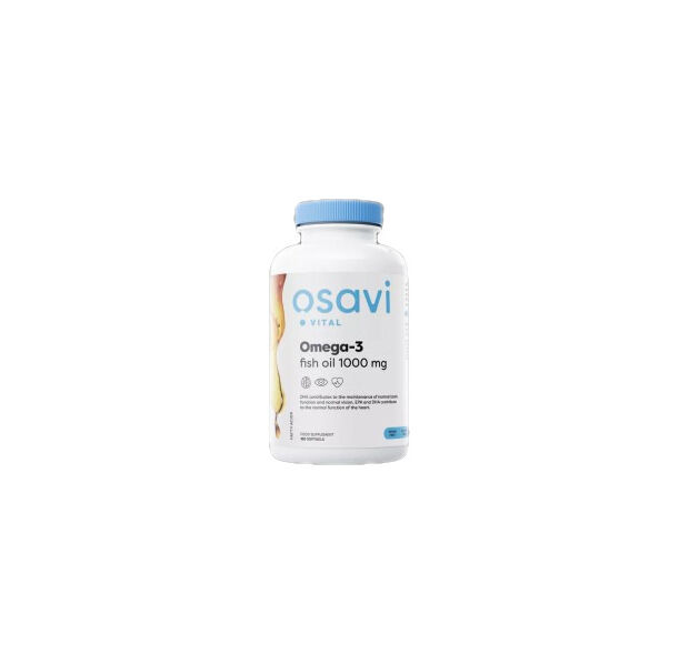 Osavi - Omega 3 Fish Oil 1000 mg | Molecularly Distilled / 180 Гел капсули, 90 дози