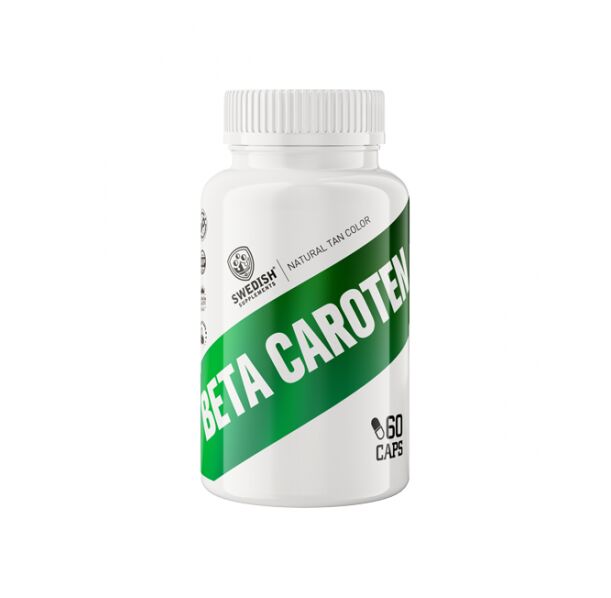 SWEDISH Supplements - Beta Carotene Natural 25000 IU / 60 капсули, 60 дози