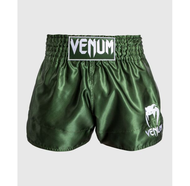 Муай Тай Шорти - Venum Classic Muay Thaï Short / Forest Green (Khaki/White​)