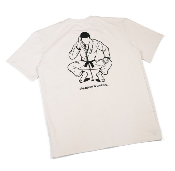 Тениска - Ground Game - T-shirt Jiu Jitsu Calling (Beige)